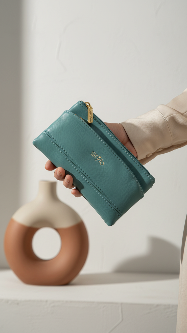 Green Casual Pouch P97644