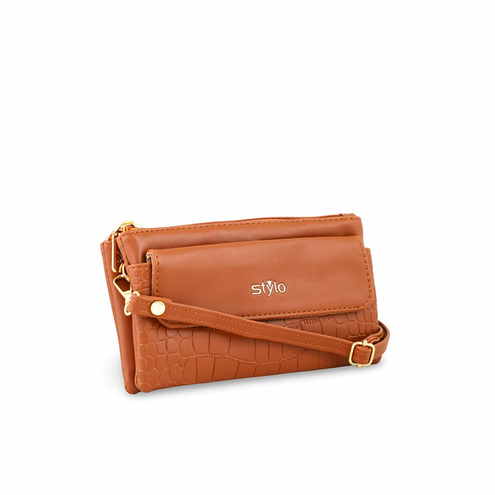 Brown Casual Pouch P97645