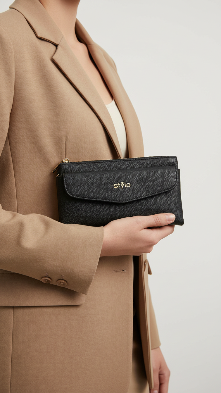 Black Casual Pouch P97652