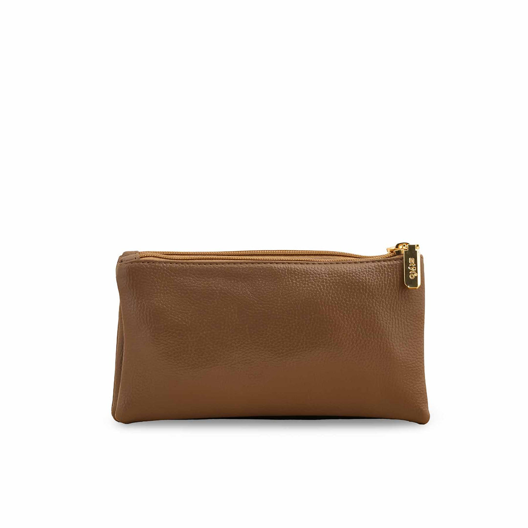 Khaki Casual Pouch For Women P97655