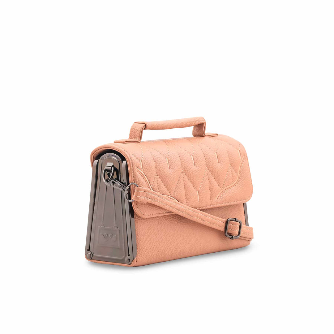 Peach Casual Pouch For Women P97661