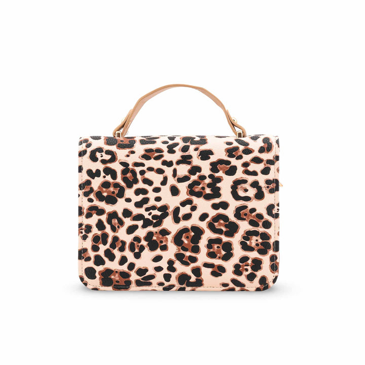 Beige Casual Pouch For Women P97665