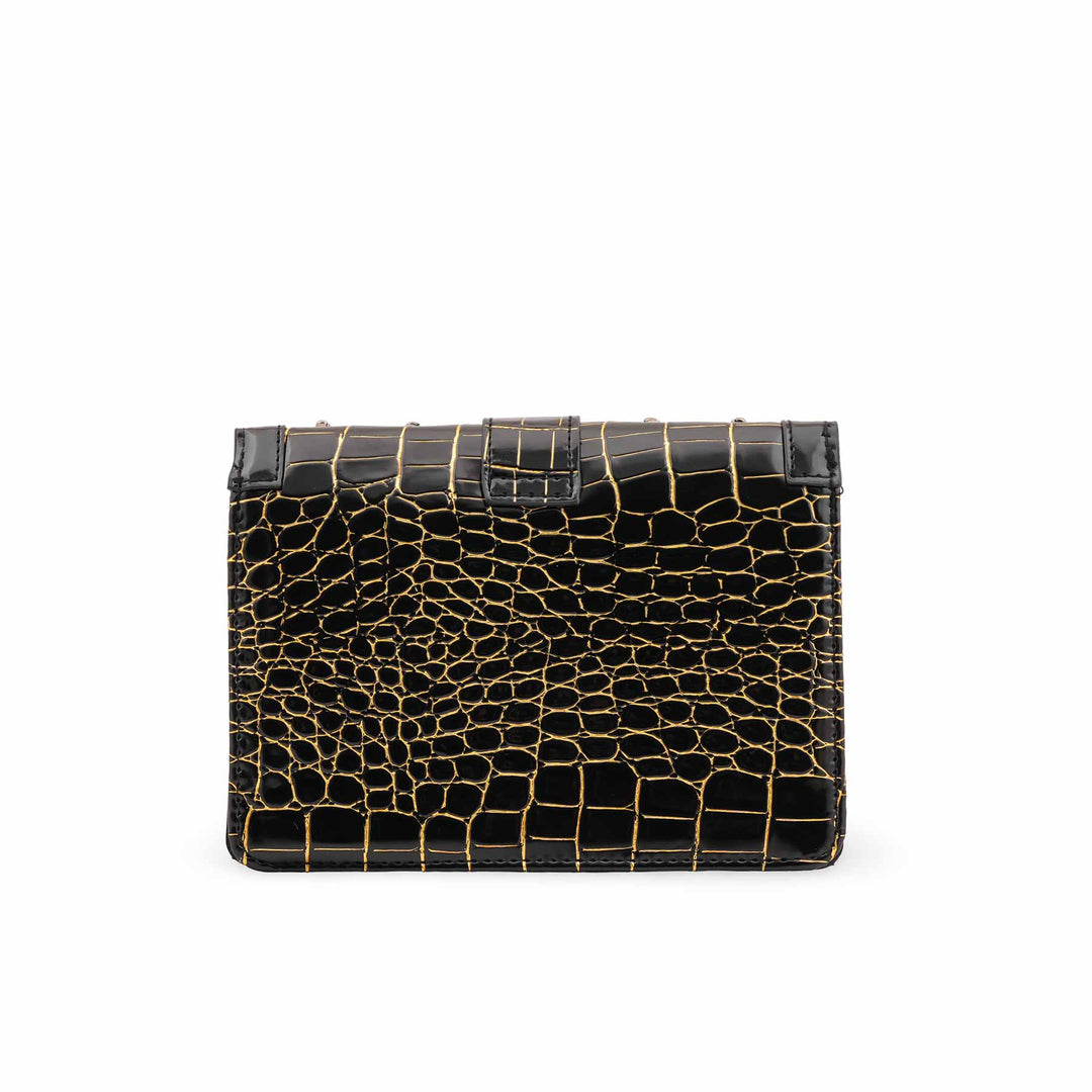 Black Casual Pouch For Ladies P97666