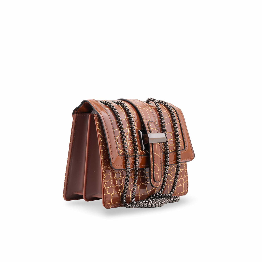 Brown Casual Pouch For Ladies P97666