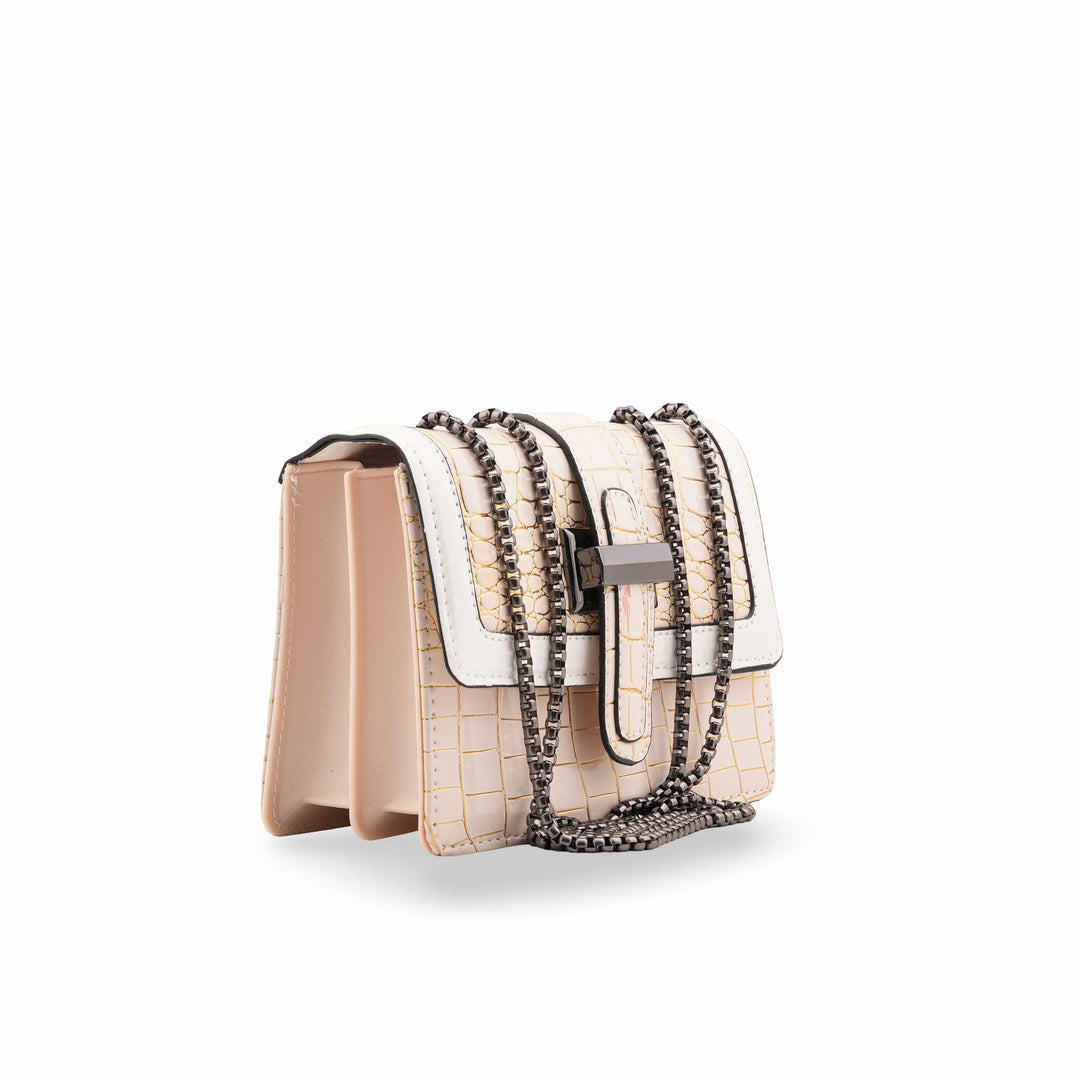 Beige Casual Pouch For Ladies P97666