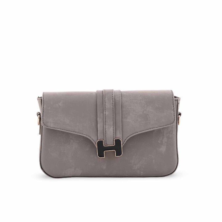 Grey Casual Pouch For Ladies P97670