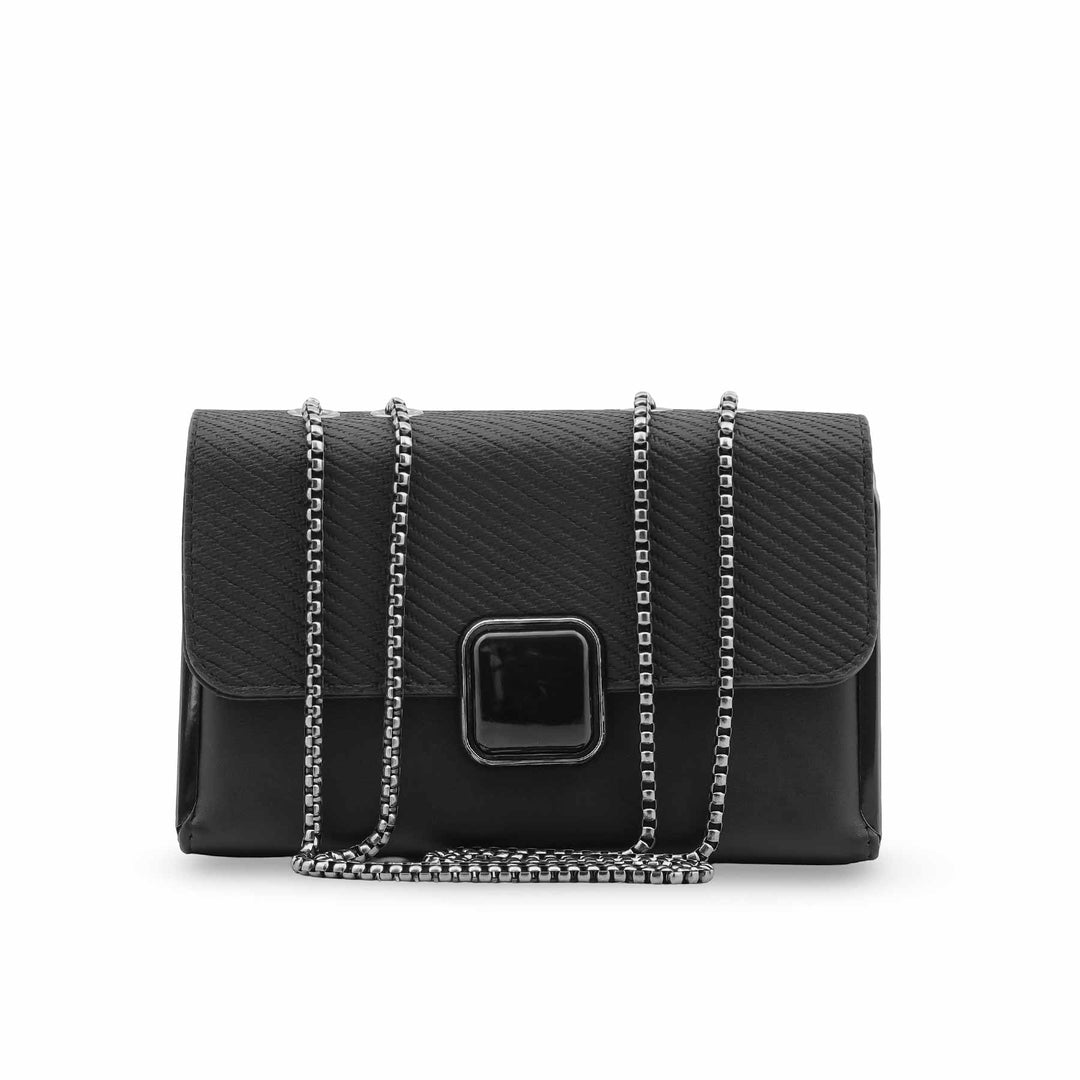 Black Casual Pouch For Ladies P97674