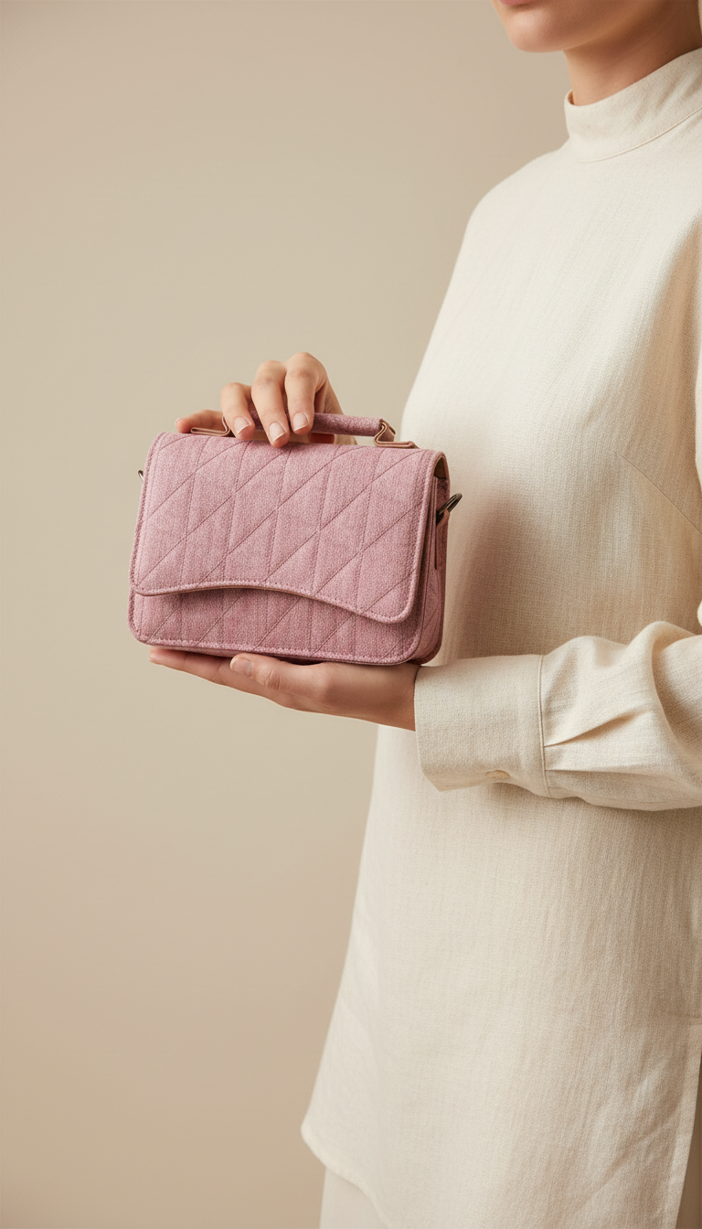 Pink Casual Pouch For Ladies P97677