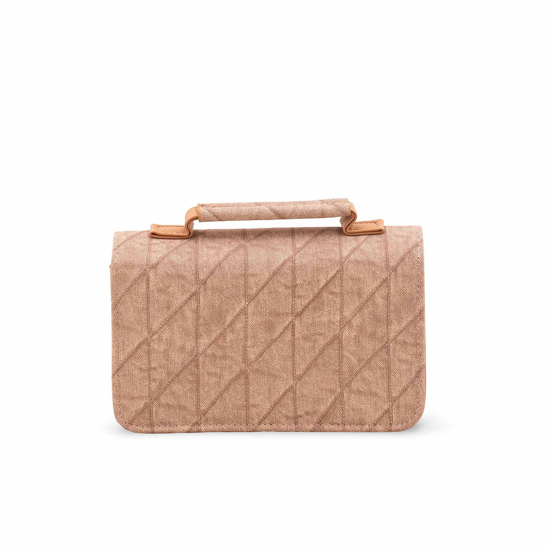Beige Casual Pouch For Ladies P97677