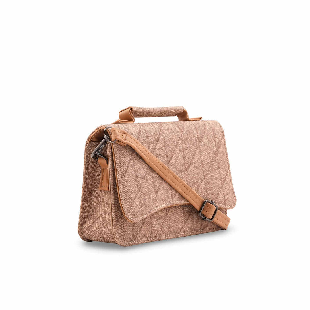 Beige Casual Pouch For Ladies P97677