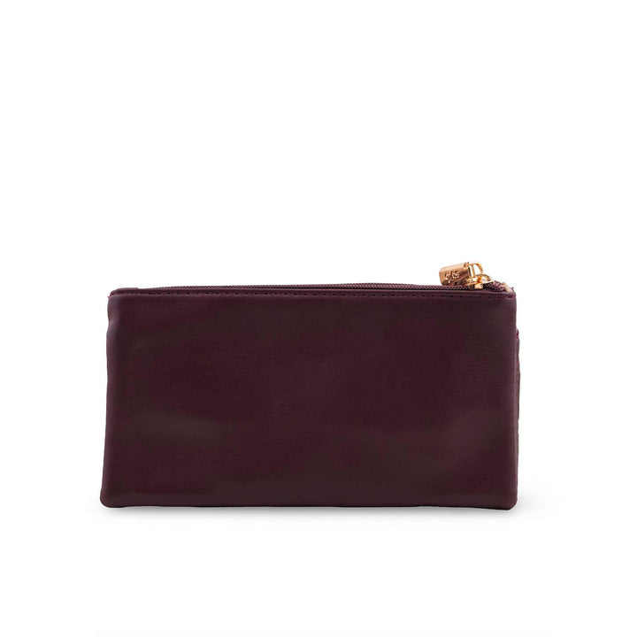 Maroon Casual Pouch For Ladies P97679