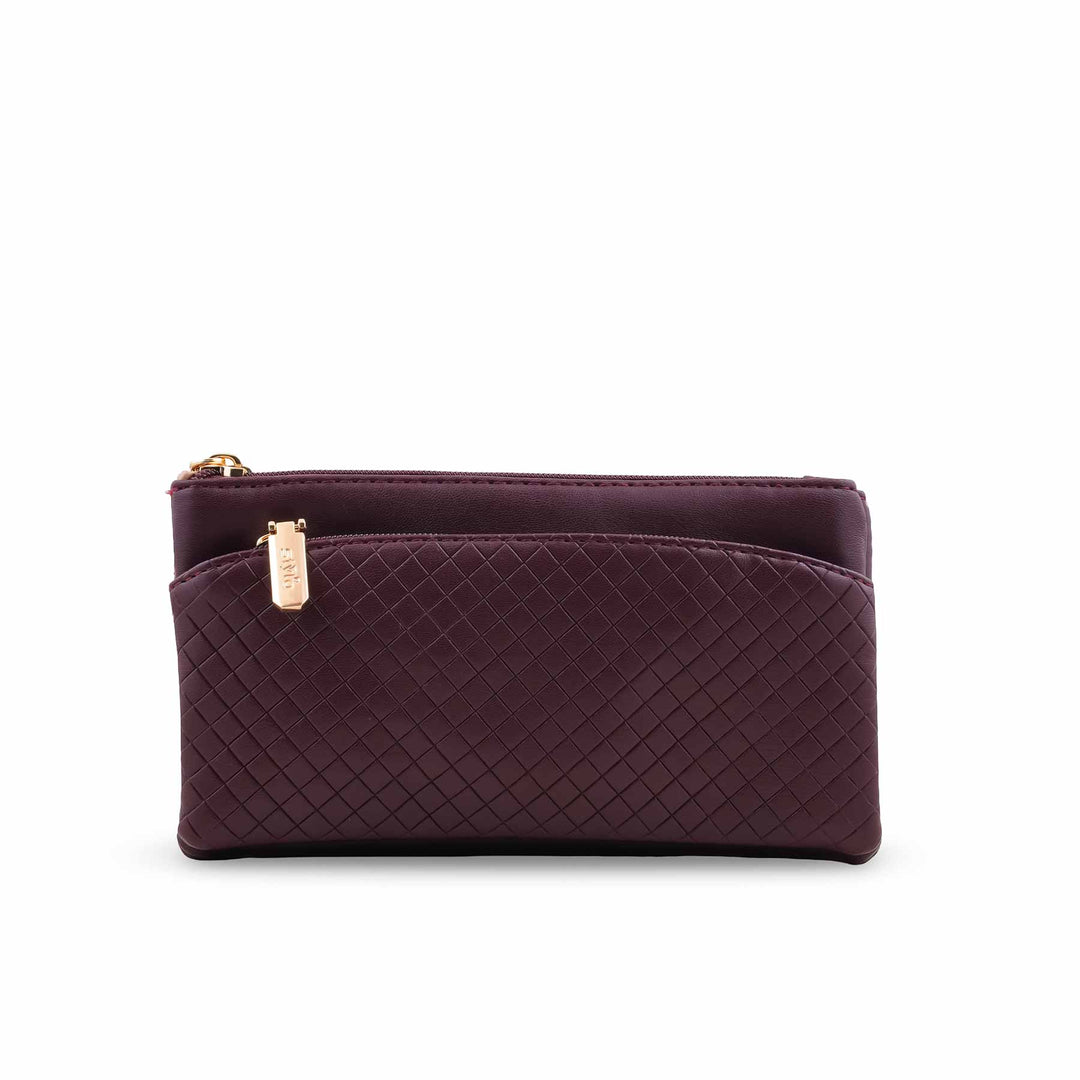 Brown Casual Pouch For Ladies P97680