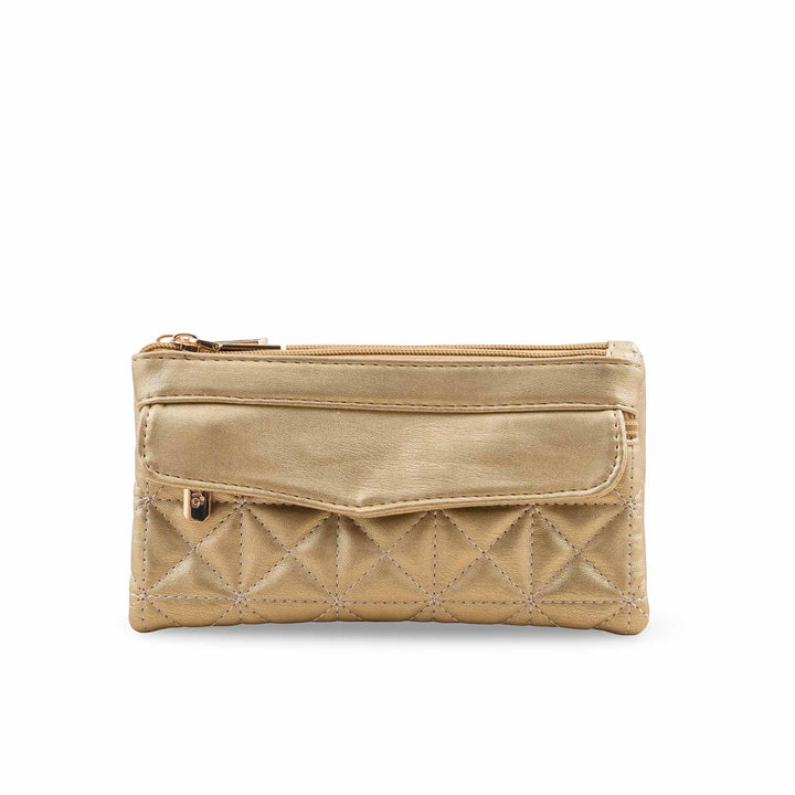 Golden Casual Pouch For Ladies P97681