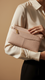 Beige Casual Pouch For Ladies P97688