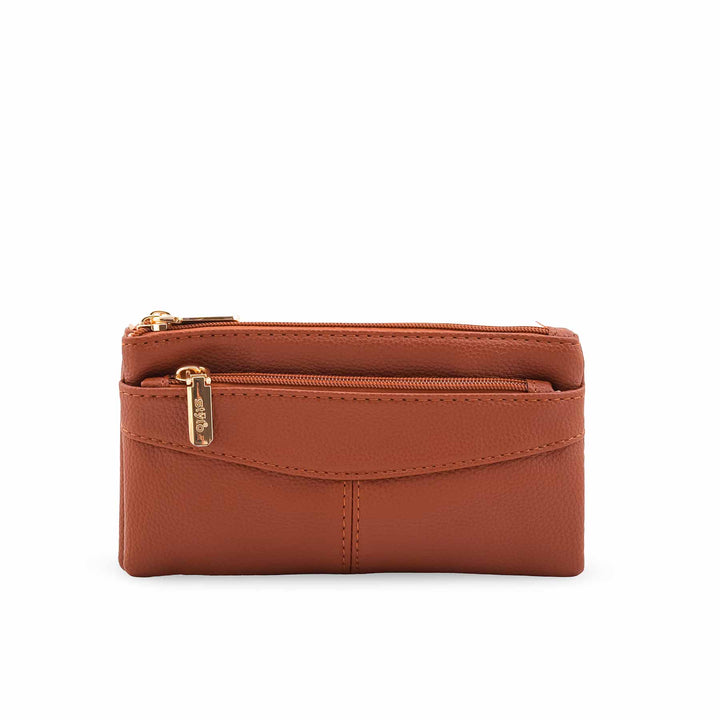 Brown Casual Pouch For Ladies P97690