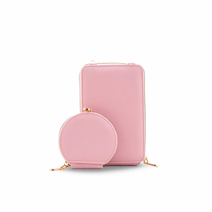 Pink Casual Pouch For Ladies P97698