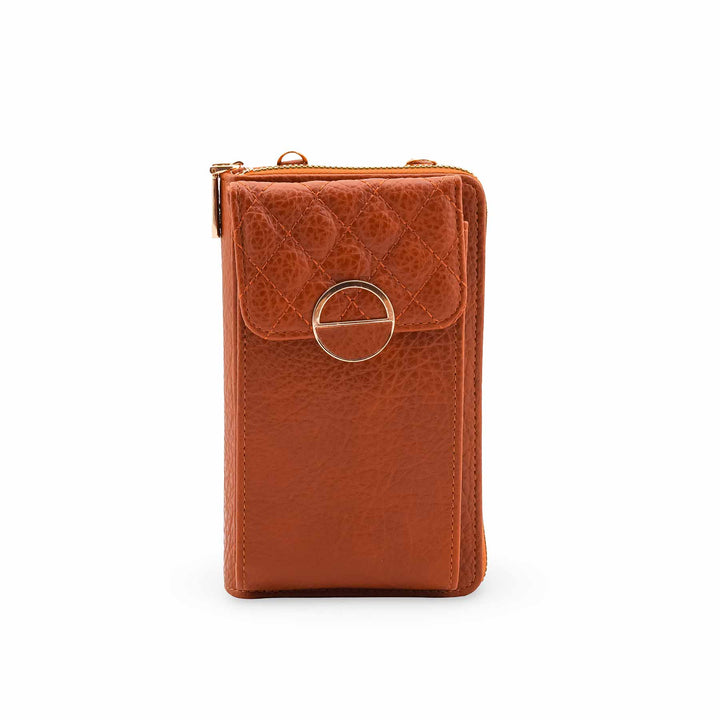 Brown Casual Pouch For Ladies P97699