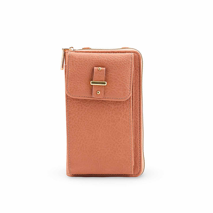 Peach Casual Pouch For Women P97701