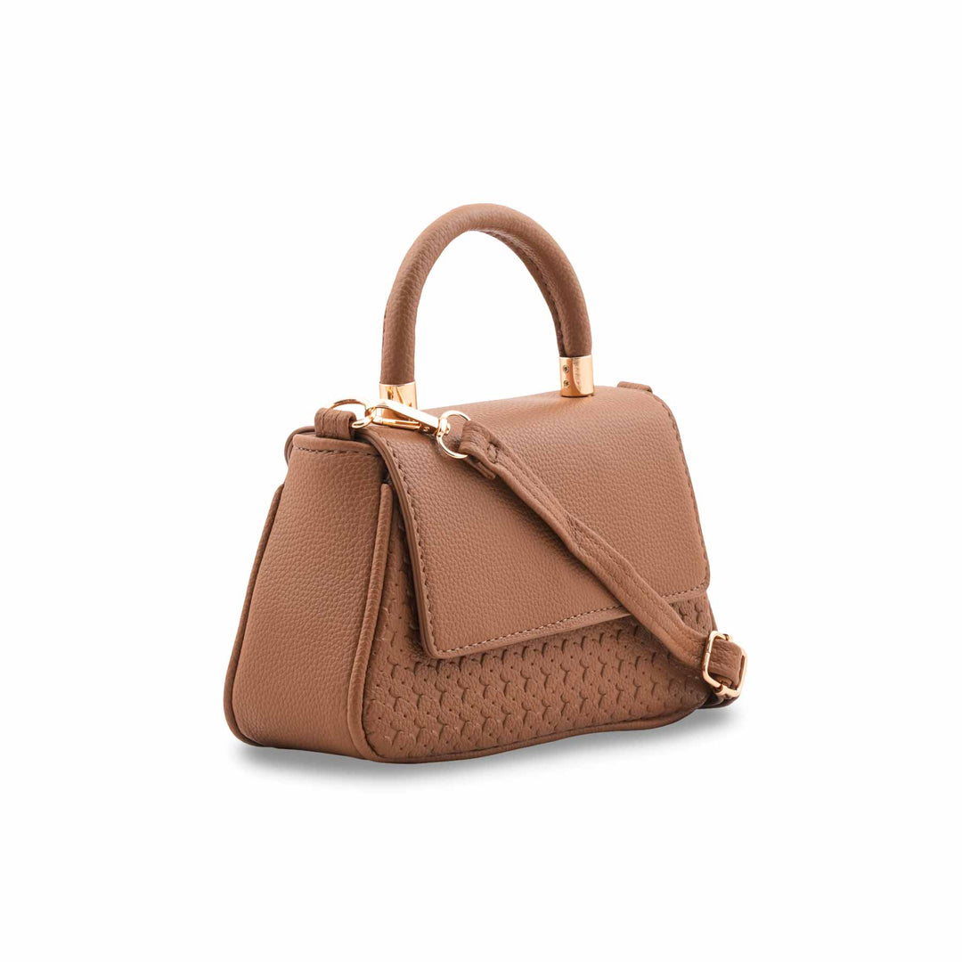 Brown Casual Pouch For Ladies P97703