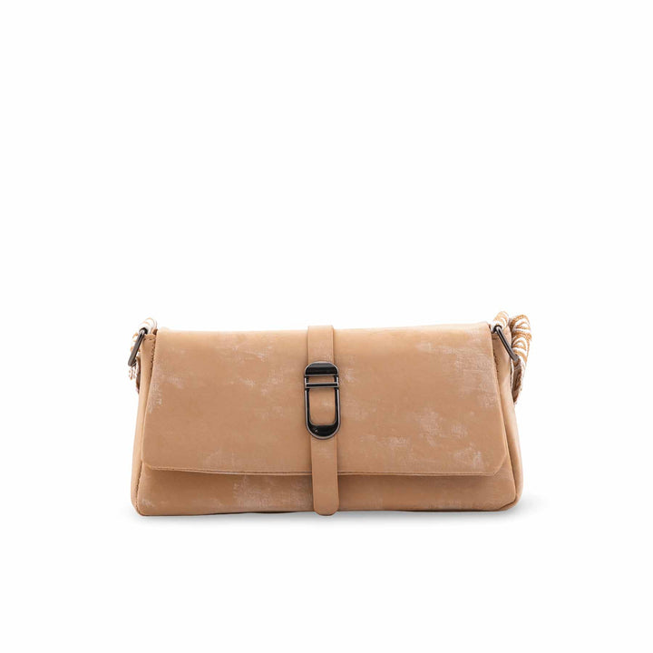 Beige Casual Pouch For Women P97704