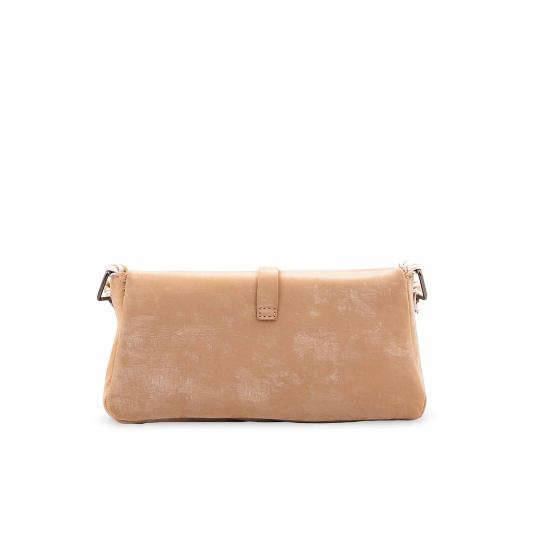 Beige Casual Pouch For Women P97704