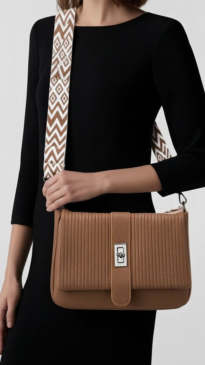 Brown Casual Pouch For Ladies P97705