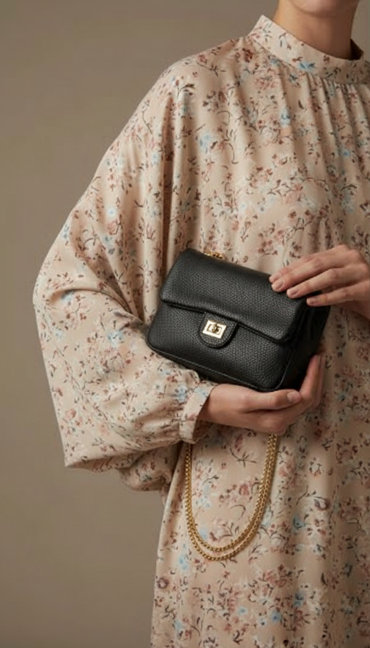 Black Casual Pouch For Women P97706