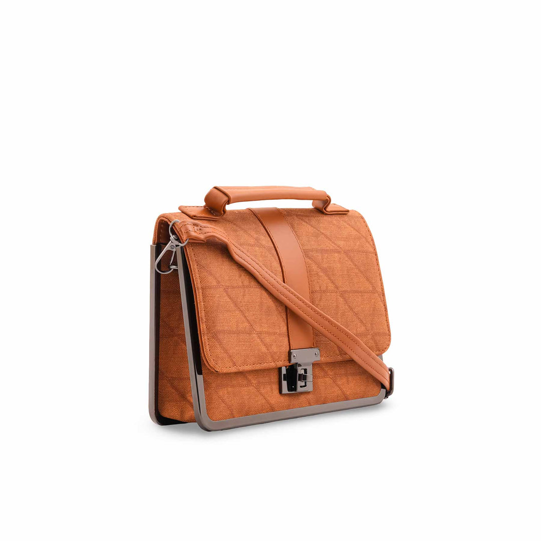 Brown Casual Pouch For Women P97710