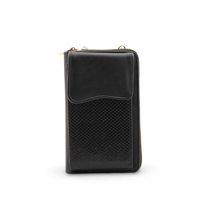 Black Casual Pouch For Women P97714