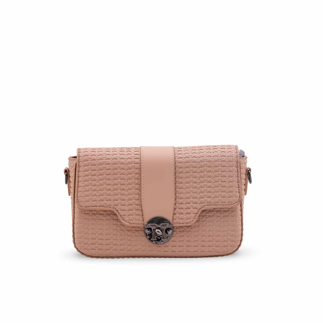 Beige Casual Pouch For Women P97726