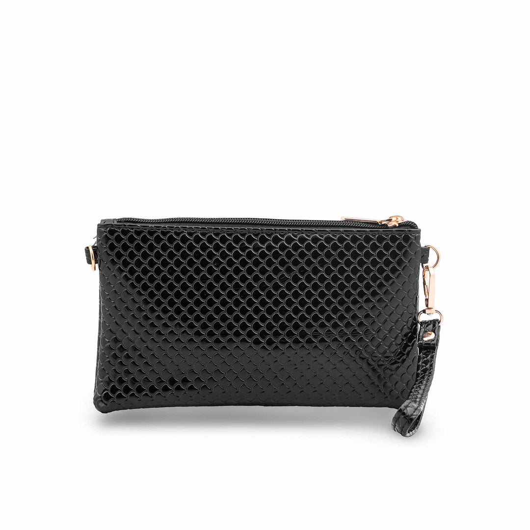 Black Casual Pouch For Women P97735