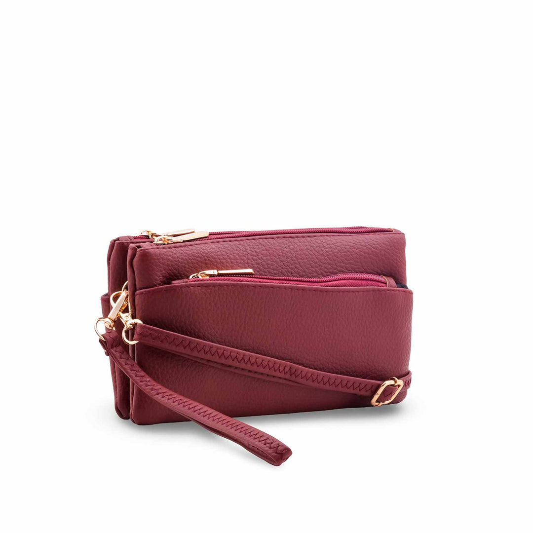 Maroon Casual Pouch P97743