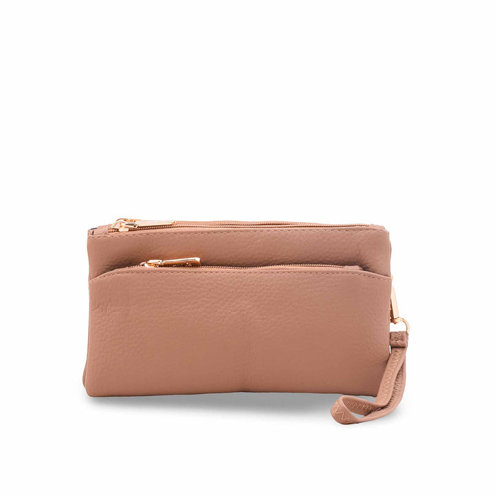 Beige Casual Pouch For Women P97743