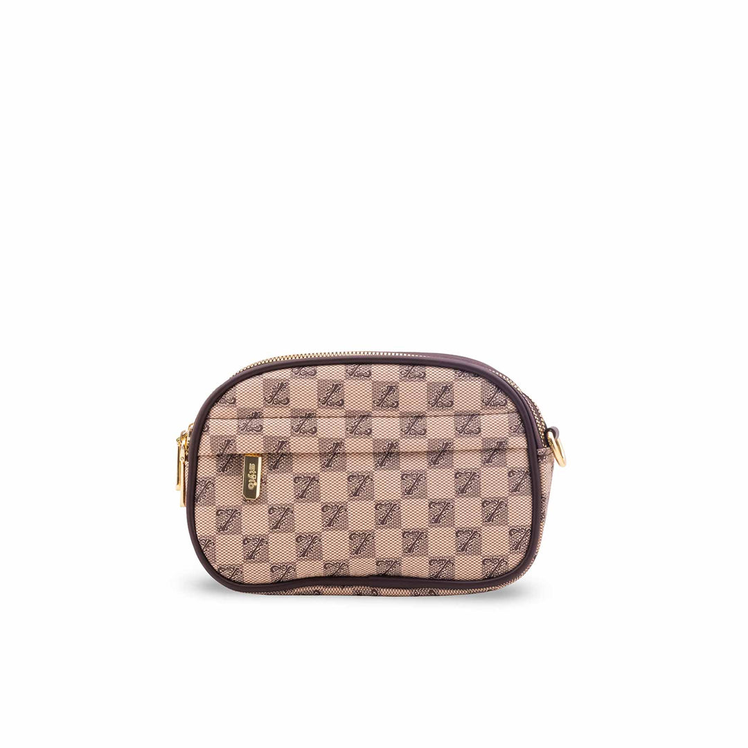 Beige Casual Pouch For Women P97744