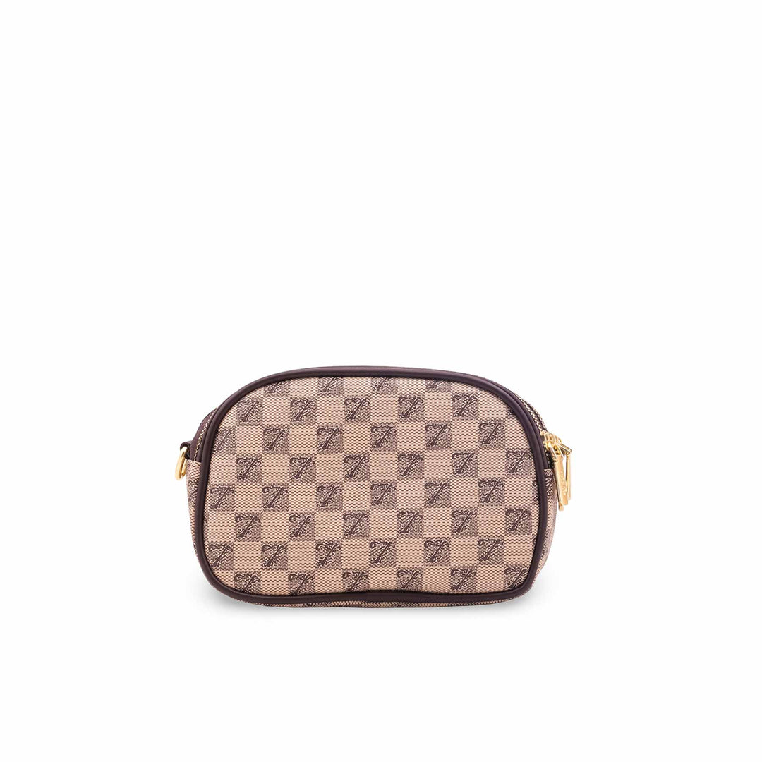 Beige Casual Pouch For Women P97744