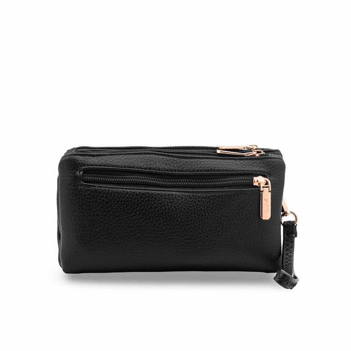 Black Casual Pouch For Women P97745