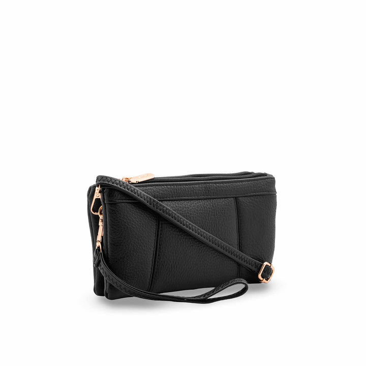 Black Casual Pouch For Women P97745