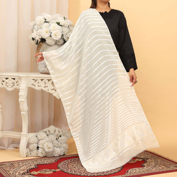 شال صيفي أبيض PD5046