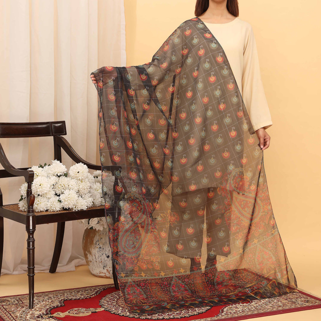 Multy Printed Dupatta PD5405