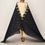 Navy Embroidered Cotton Dupatta PD5485
