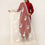 White Embroidered Cotton Dupatta PD5491