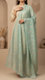 طرحة شيفون سادة خضراء PD5504