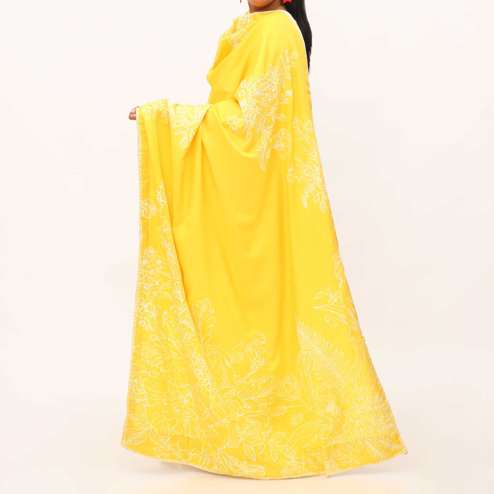 Yellow Acrylic Shawl PD5542