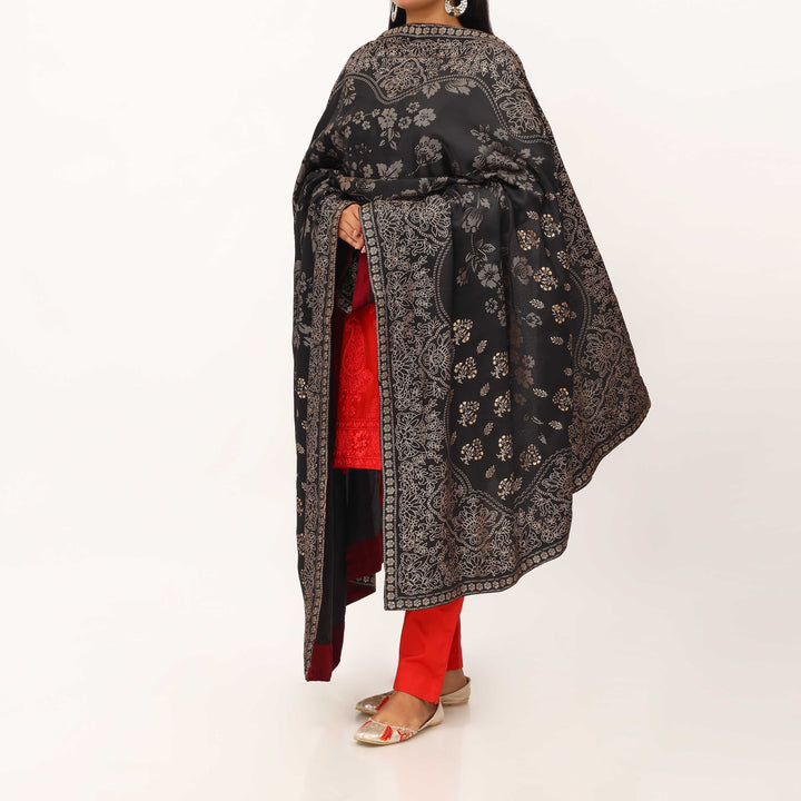 Black Acrylic Shawl PD5543