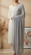 Grey Plain Chiffon Dupatta PD6006