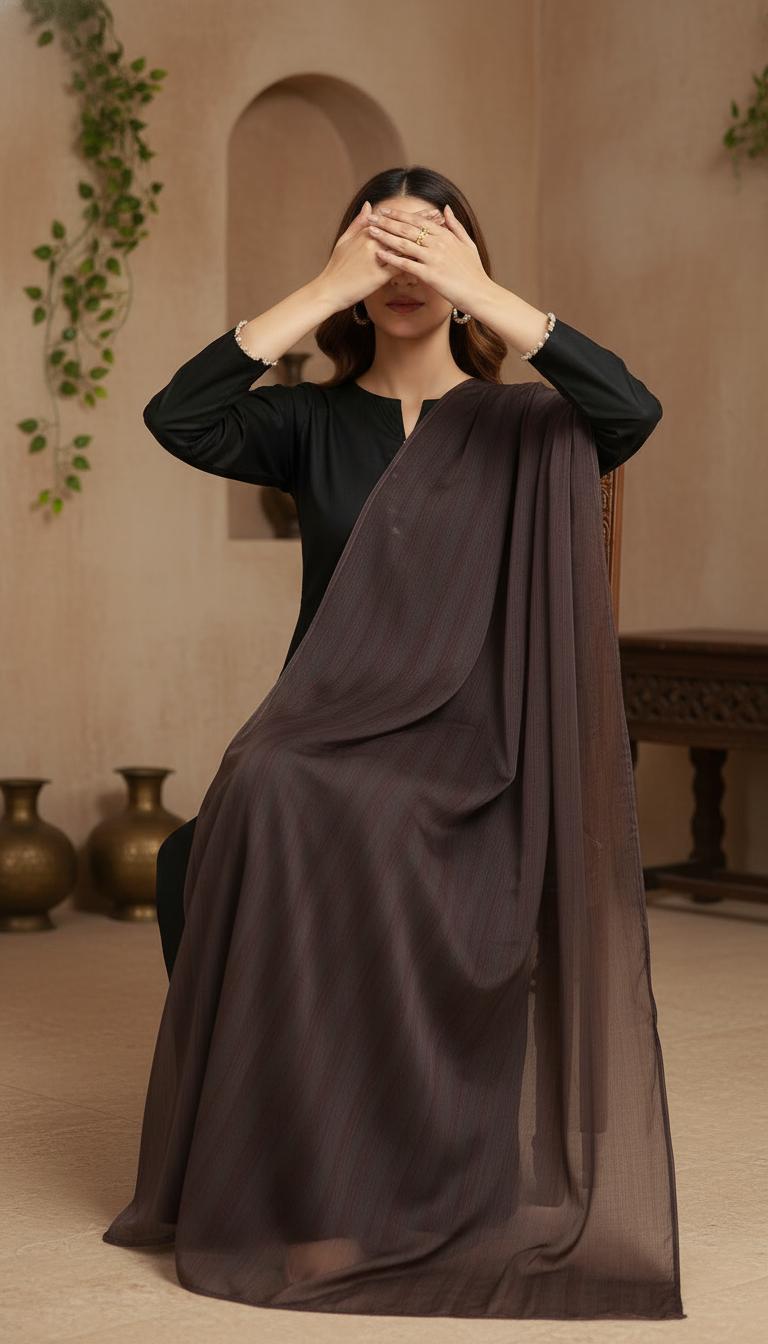 Chocolate Summer Stole PD6107