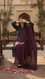 وشاح صيفي عنابي PD6108