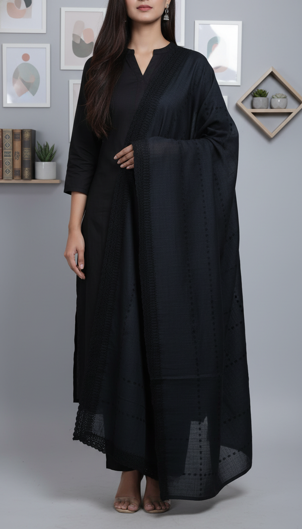 شال الصيف الأسود PD6115