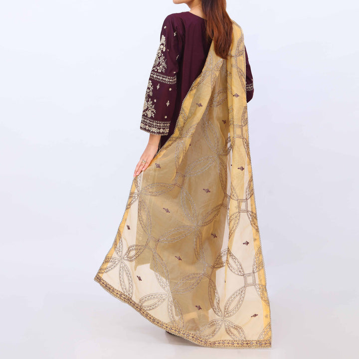 3 PC- Viscose Embellished Suit PF5036