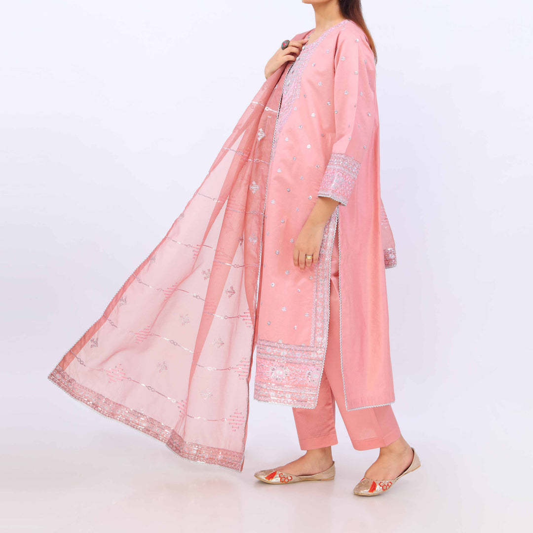 3 PC- Viscose Embellished Suit PF5048